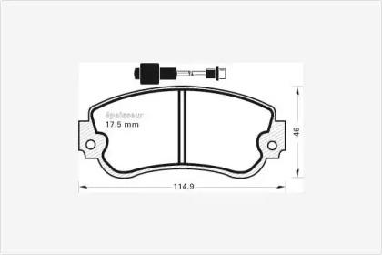 MGA 147 Колодки гальмівні MGA 147 Колодки гальмівні