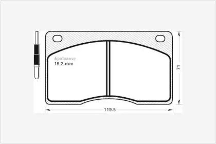 MGA 155 Колодки тормозные MGA 155 Колодки тормозные