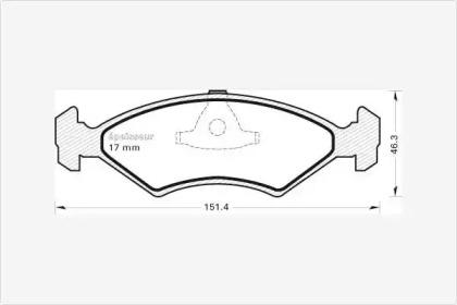 MGA 156 Колодки гальмівні MGA 156 Колодки гальмівні