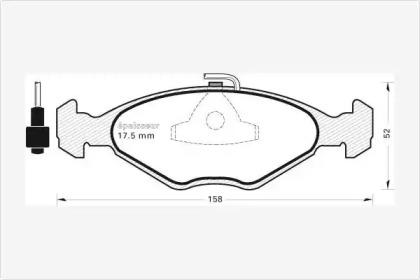 MGA 158 Brake pads MGA 158 Brake pads