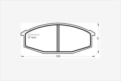 MGA 16 Колодки гальмівні MGA 16 Колодки гальмівні