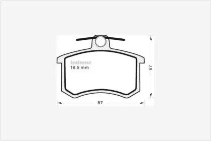 MGA 170 Колодки гальмівні