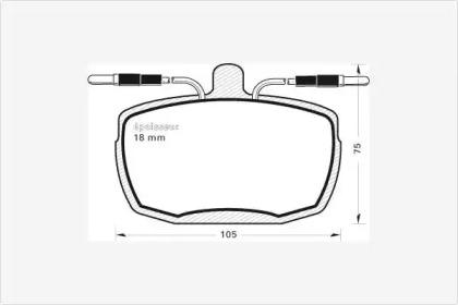 MGA 177 Brake pads MGA 177 Brake pads