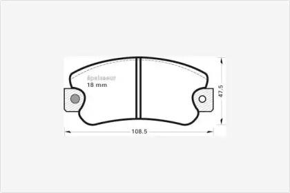 MGA 178 Колодки гальмівні MGA 178 Колодки гальмівні