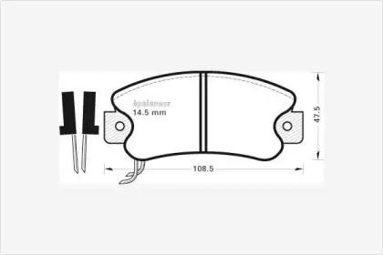 MGA 186 Колодки гальмівні MGA 186 Колодки гальмівні