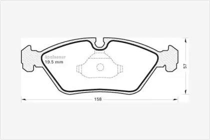 MGA 195 Brake pads MGA 195 Brake pads