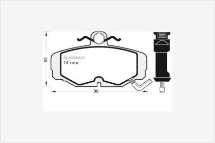 MGA 209 Колодки гальмівні