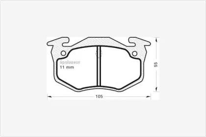 MGA 212 Brake pads MGA 212 Brake pads