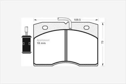 MGA 268 Колодки гальмівні MGA 268 Колодки гальмівні