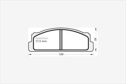 MGA 3 Brake pads MGA 3 Brake pads
