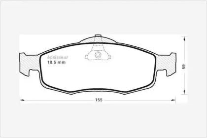 MGA 315 Brake pads MGA 315 Brake pads