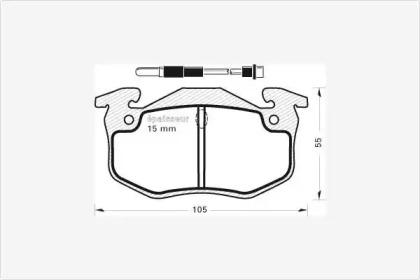 MGA 320 Brake pads MGA 320 Brake pads