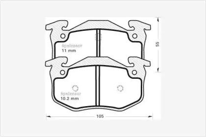 MGA 321 Колодки гальмівні MGA 321 Колодки гальмівні