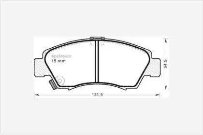 MGA 342 Brake pads MGA 342 Brake pads
