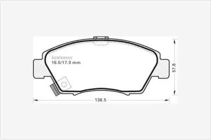 MGA 343 Brake pads MGA 343 Brake pads