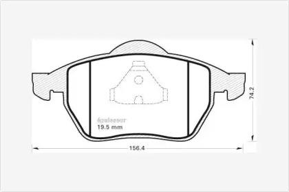 MGA 352 Колодки гальмівні