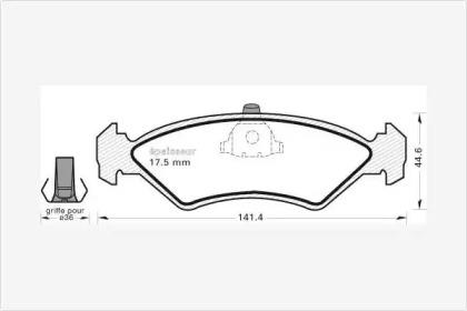 MGA 354 Колодки гальмівні