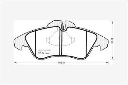 MGA 368 Brake pads MGA 368 Brake pads