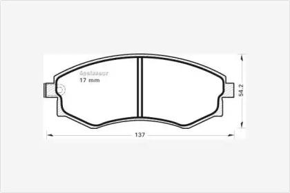 MGA 376 Колодки тормозные