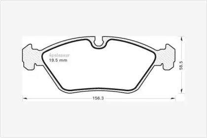 MGA 381 Brake pads MGA 381 Brake pads