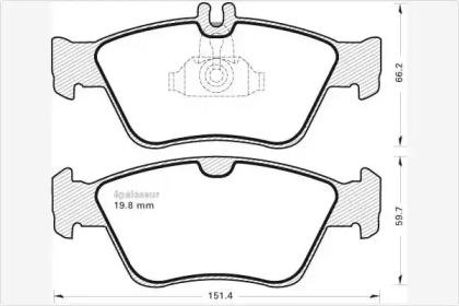 MGA 388 Brake pads MGA 388 Brake pads