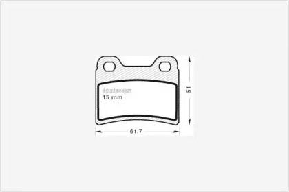 MGA 401 Колодки гальмівні