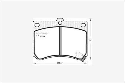 MGA 421 Brake pads MGA 421 Brake pads