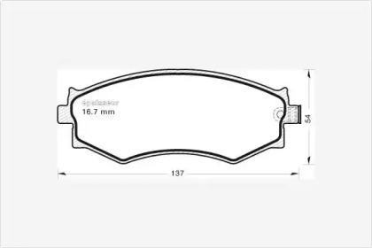 MGA 422 Brake pads MGA 422 Brake pads
