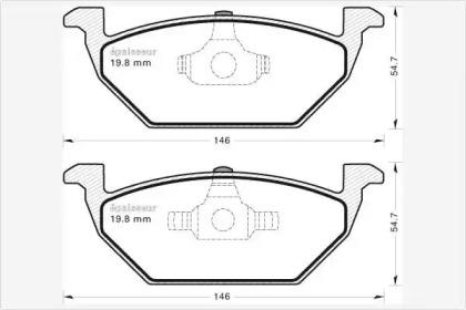 MGA 424 Колодки гальмівні MGA 424 Колодки гальмівні