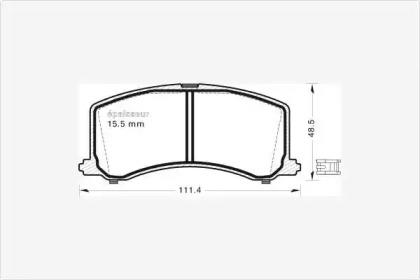 MGA 434 Brake pads MGA 434 Brake pads