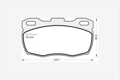 MGA 438 Brake pads MGA 438 Brake pads