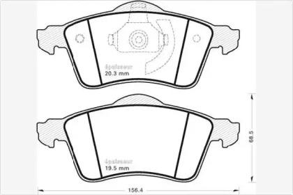 MGA 448 Brake pads MGA 448 Brake pads