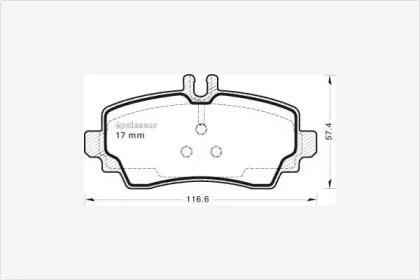 MGA 453 Колодки гальмівні MGA 453 Колодки гальмівні