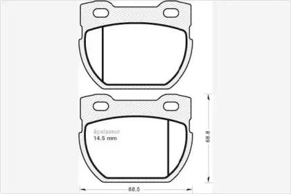 MGA 459 Колодки тормозные