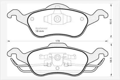 MGA 480 Brake pads MGA 480 Brake pads
