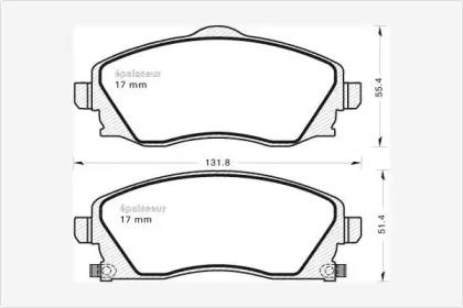 MGA 488 Brake pads MGA 488 Brake pads