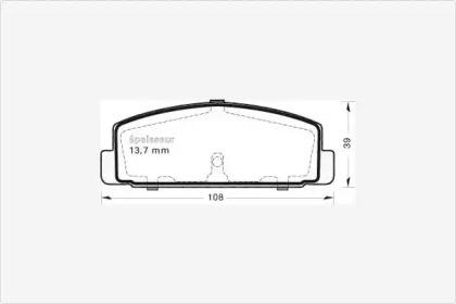 MGA 491 Brake pads MGA 491 Brake pads