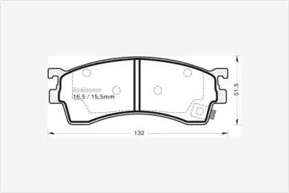MGA 496 Brake pads MGA 496 Brake pads