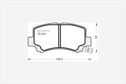 MGA 505 Колодки тормозные