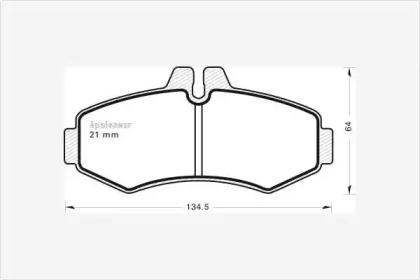 MGA 518 Brake pads MGA 518 Brake pads