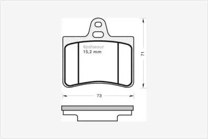 MGA 525 Brake pads MGA 525 Brake pads