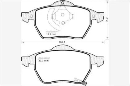 MGA 528 Brake pads MGA 528 Brake pads