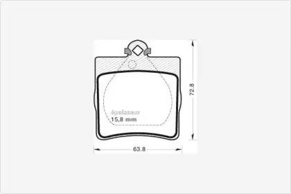 MGA 542 Колодки гальмівні