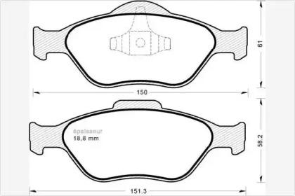 MGA 546 Brake pads MGA 546 Brake pads