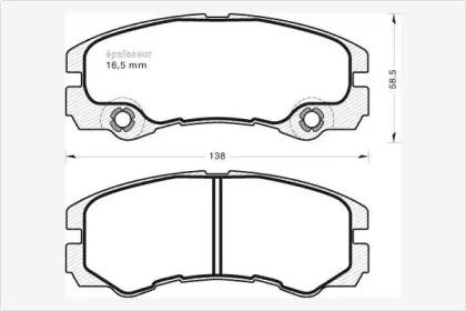 MGA 549 Колодки гальмівні MGA 549 Колодки гальмівні