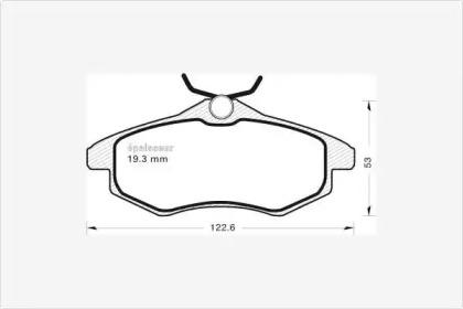 MGA 563 Brake pads MGA 563 Brake pads