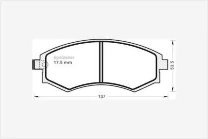 MGA 580 Brake pads MGA 580 Brake pads