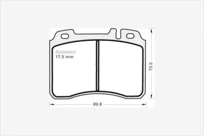 MGA 584 Brake pads MGA 584 Brake pads