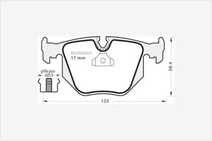 MGA 585 Колодки гальмівні