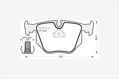 MGA 586 Brake pads MGA 586 Brake pads